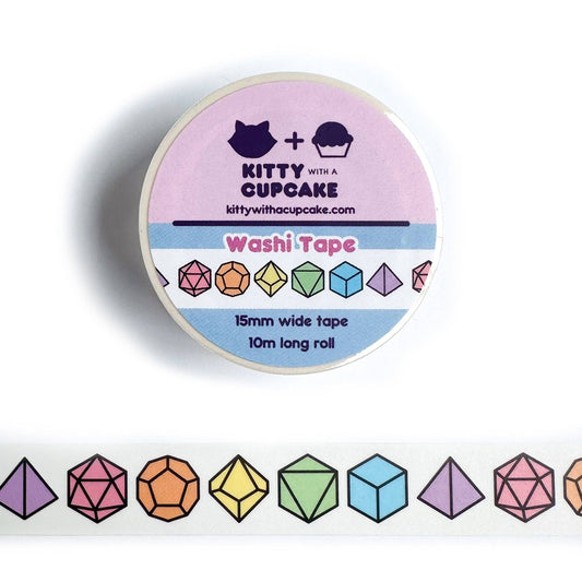 Rainbow Dice Washi Tape