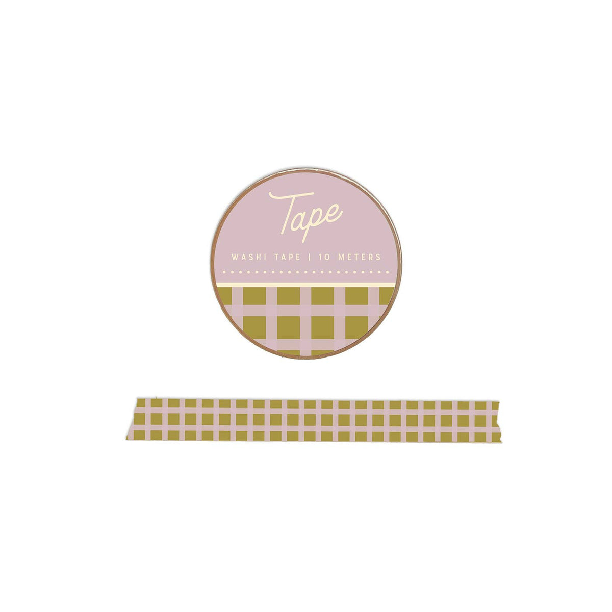 Gingham Washi Tape: Green and Purple