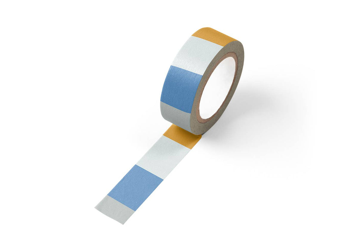 Block Washi Tape: Blue and Yellow