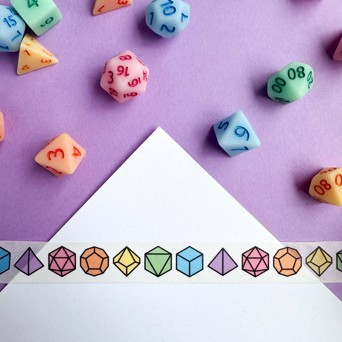 Rainbow Dice Washi Tape